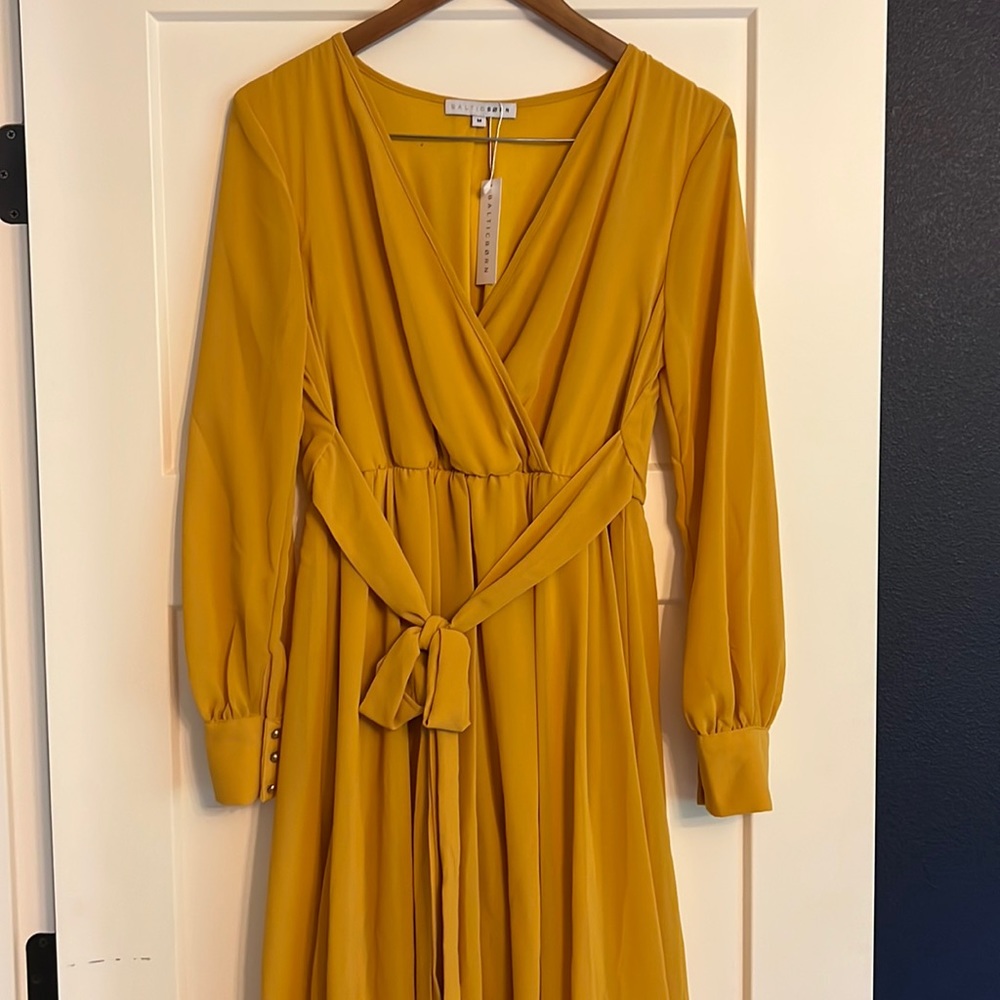 Baltic Born “Lydia Mustard Maxi Dress” - Size Medium